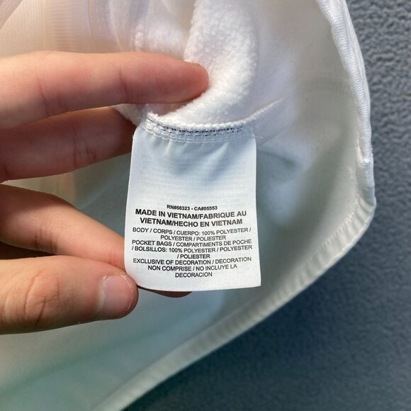 Nike Sweater Womens Large White Therma Fit Golf Half Zip Pullover Fleece Mock - Picture 9 of 14